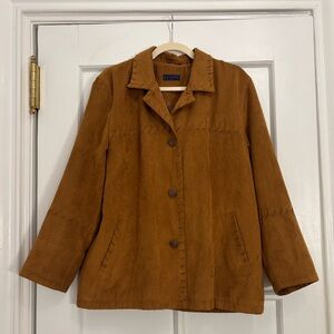 Western Style Faux Suede Brown Jacket